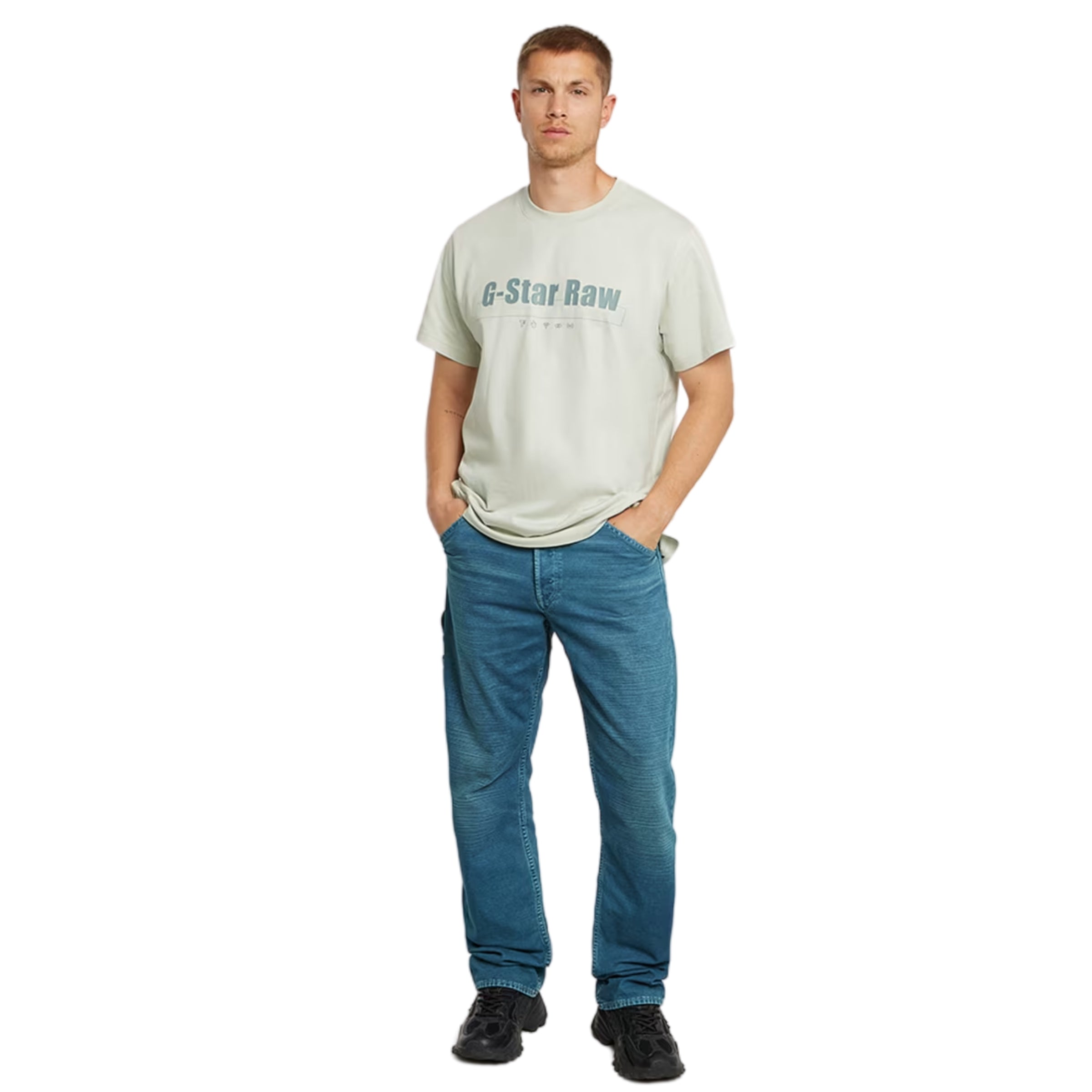G-Star T-Shirt Symbols Print Mercury